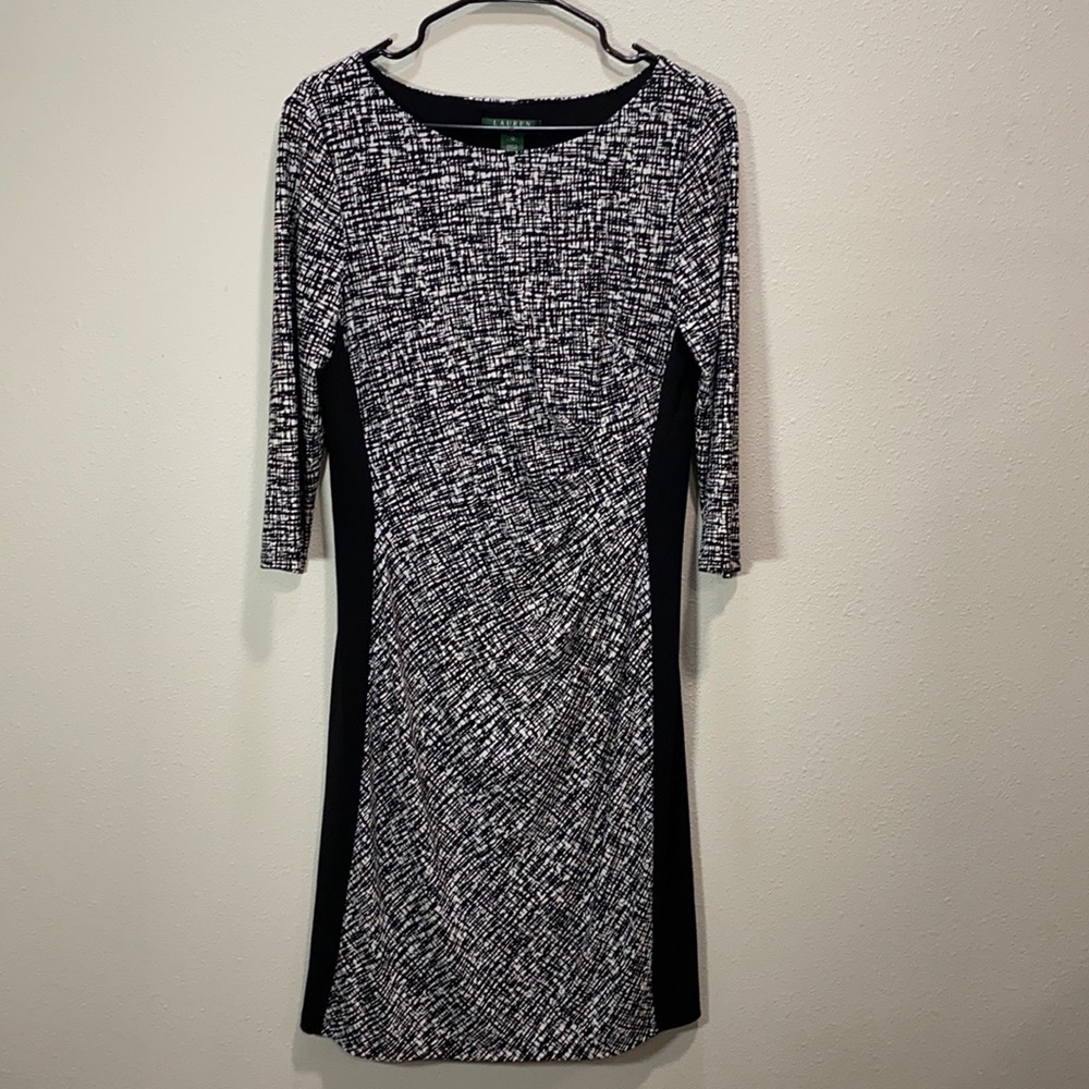 Lauren Ralph Lauren jersey dress midi ruched‎